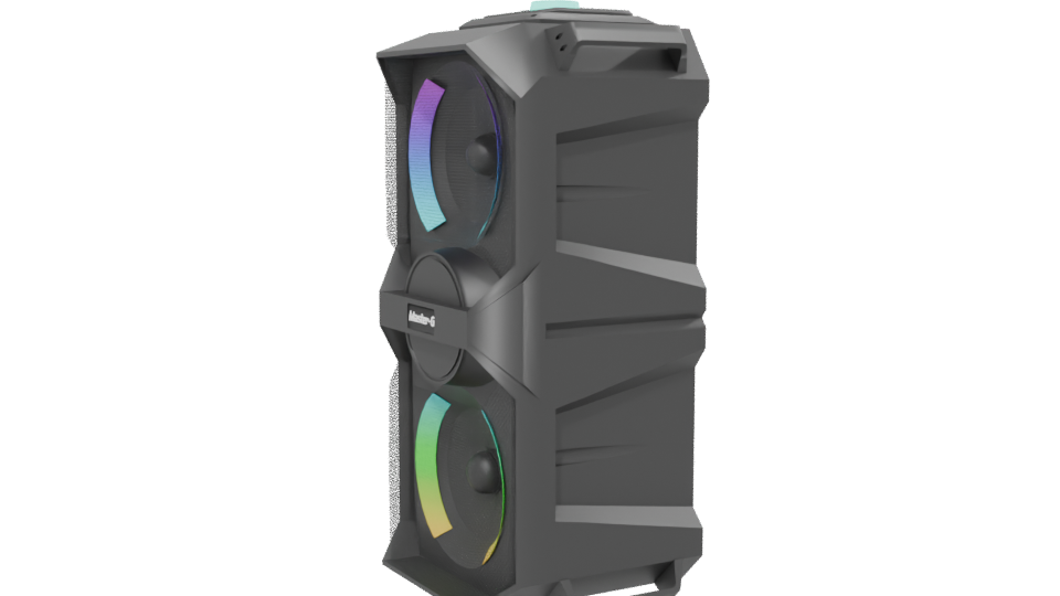 Dynamic RGB LED Speaker Tower 3D Model - Professional 3D Model Render 13