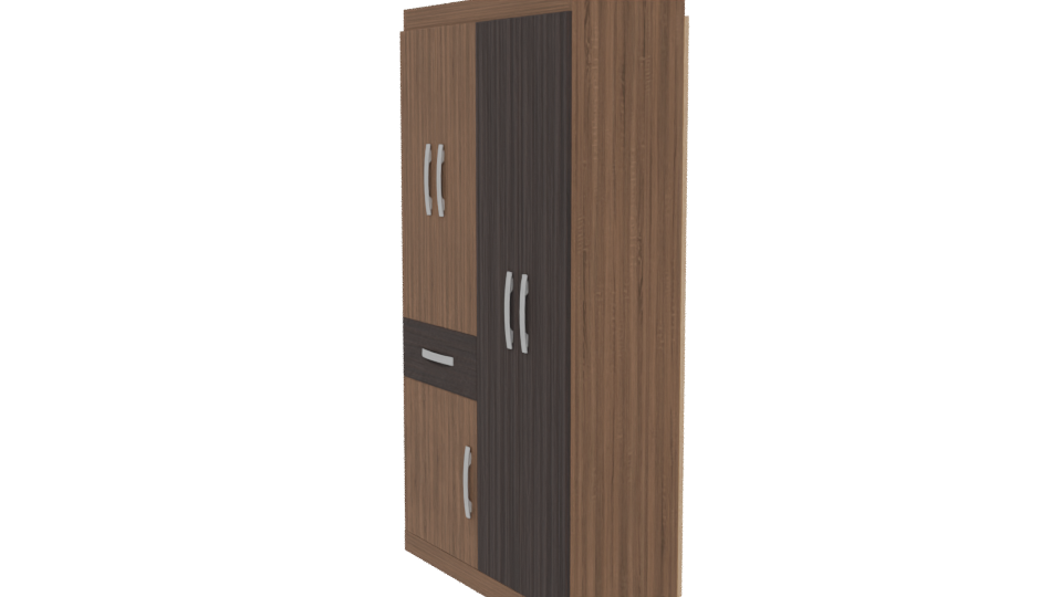 Stylish Modern Wooden Cabinet 3D - Professional 3D Model Render 13