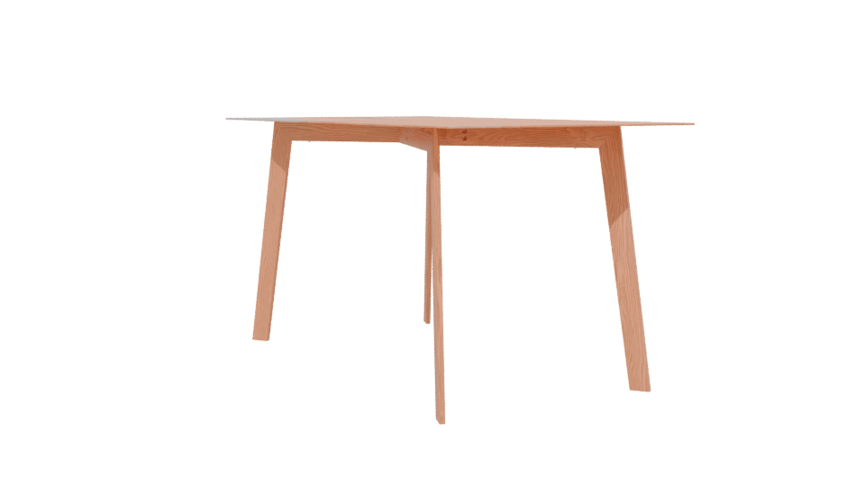 Modern Glass Top Dining Table 3D Model - Professional 3D Model Render 13