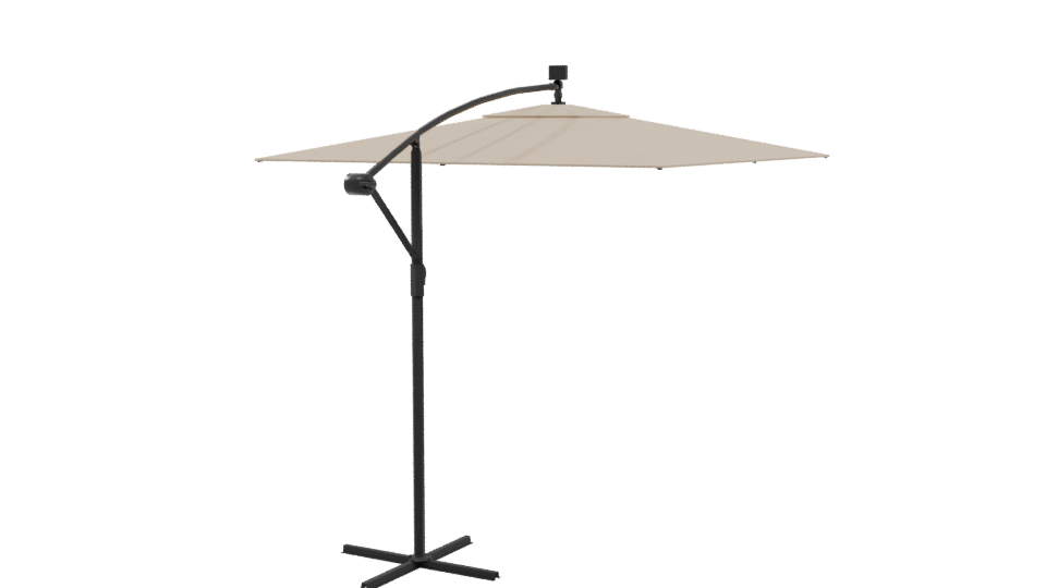 Stylish Outdoor Umbrella 3D Model - Professional 3D Model Render 9