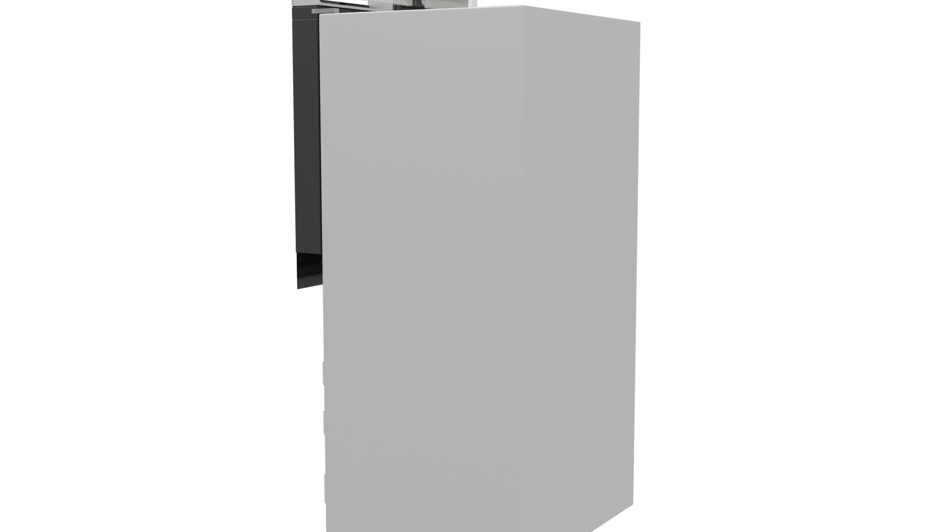 Stylish Modern Refrigerator 3D - Professional 3D Model Render 3