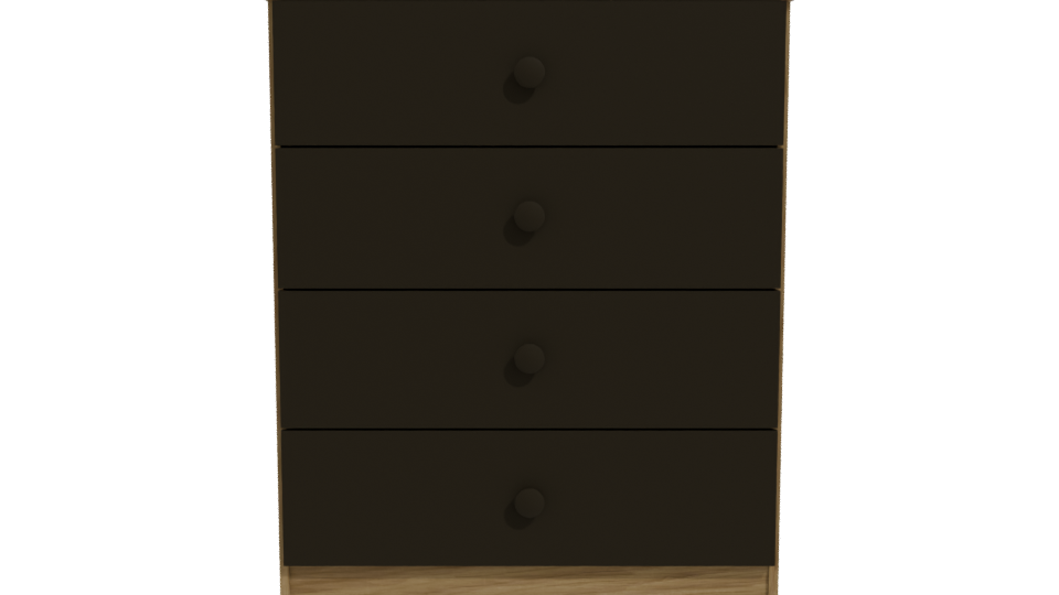 CEDENO 4-Drawer Modern Dresser 3D - Professional 3D Model Render 11