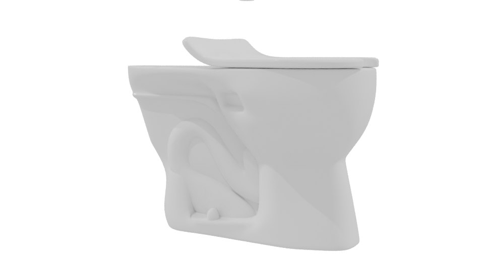 Minimalist Toilet 3D Model - Professional 3D Model Render 9