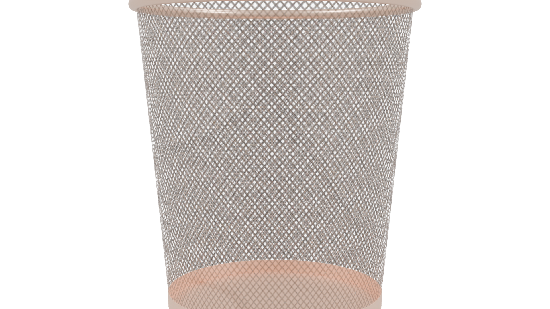 Stylish Mesh Trash Can 3D - Professional 3D Model Render 3