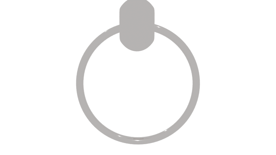 Stylish Bathroom Towel Ring 3D - Professional 3D Model Render 5