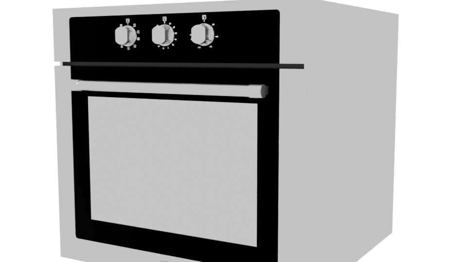 Stylish Kitchen Oven Model 3D - Professional 3D Model Render 12