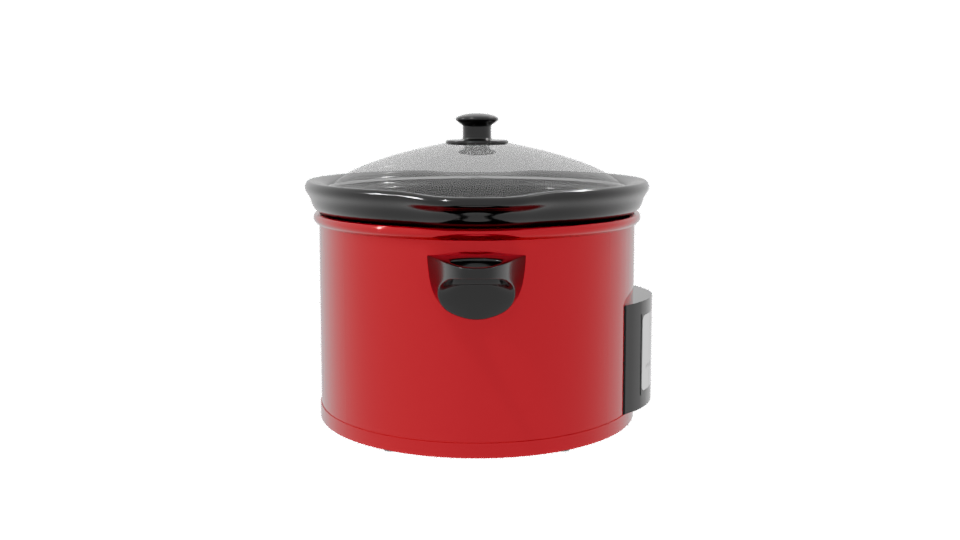 Slow Cooker Kitchen Appliance 3D - Professional 3D Model Render 8