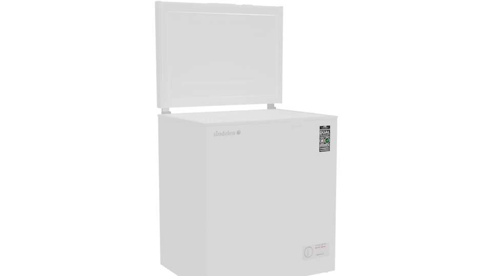 Compact Chest Freezer 3D Model - Professional 3D Model Render 10