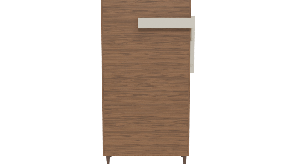 Stylish Wooden Cabinet 3D Model - Professional 3D Model Render 5