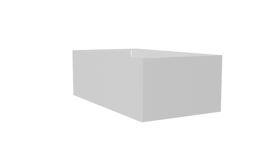 Contemporary Freestanding Bath Model - Professional 3D Model Render 7