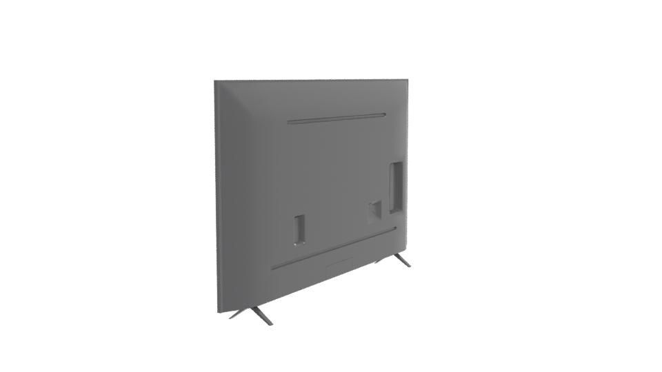 70 Inch 4K UHD Smart TV Model - Professional 3D Model Render 3