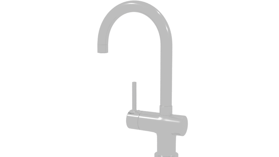 Modern Kitchen Faucet Model - Professional 3D Model Render 3
