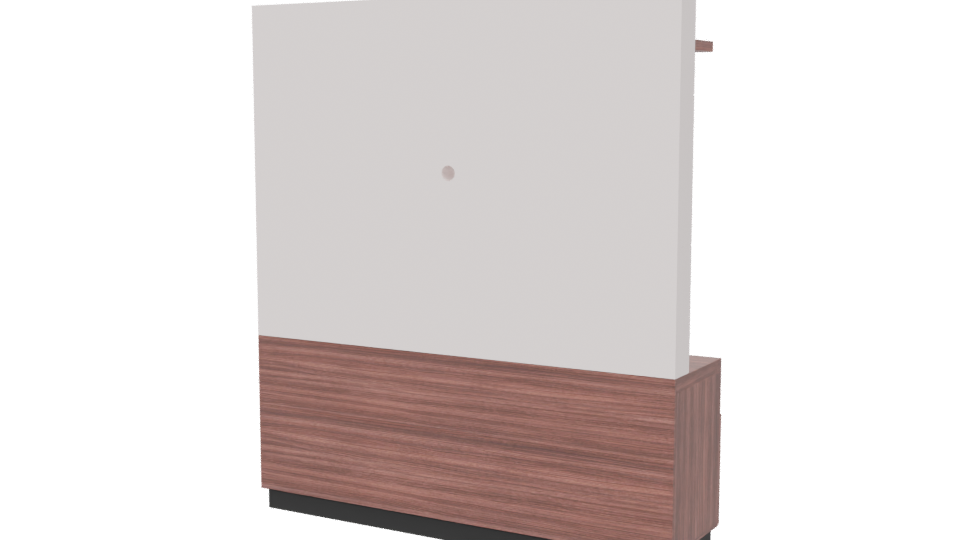 Modern Wooden TV Stand 3D Model - Professional 3D Model Render 6