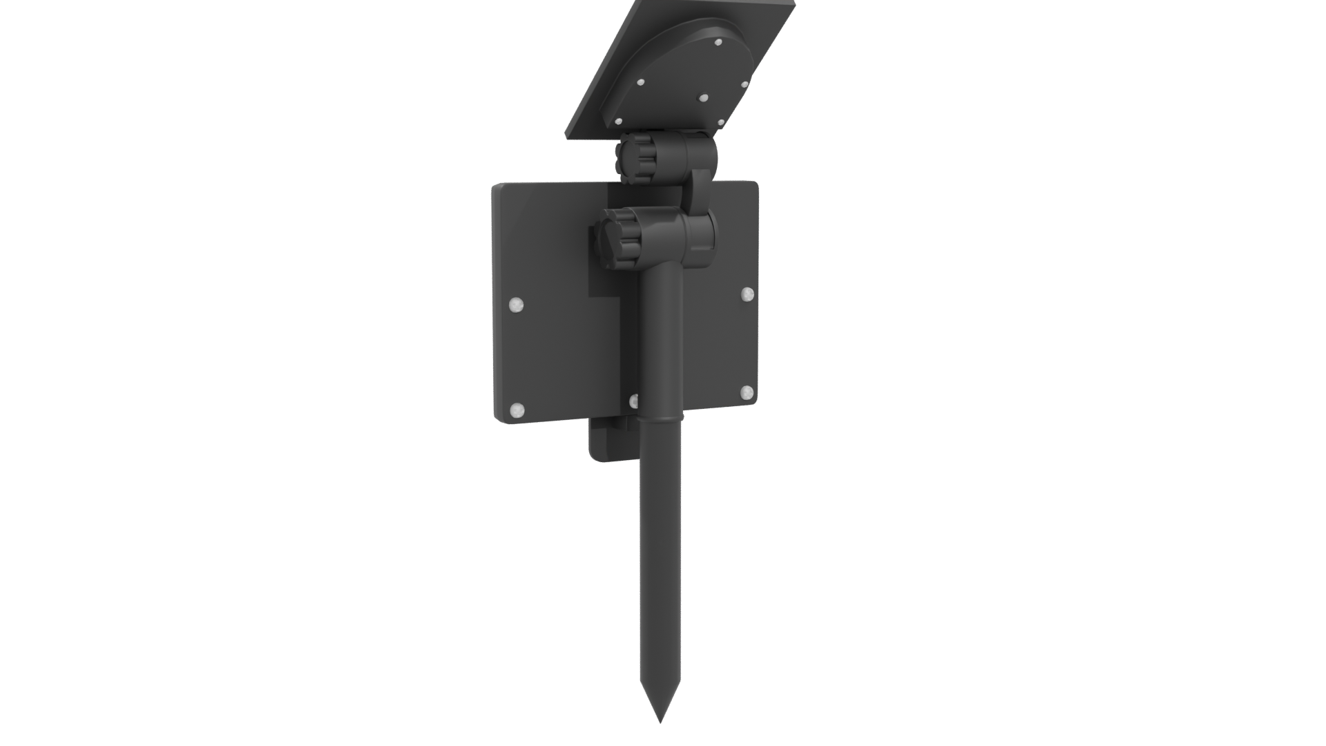 Solar LED Reflector Light 3D - Professional 3D Model Render 4