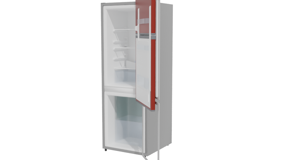 Modern Refrigerator 3D Model - Professional 3D Model Render 12