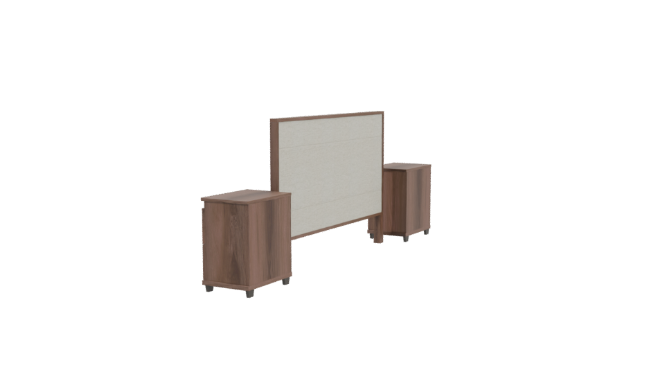 Modern Bedroom Furniture Set 3D - Professional 3D Model Render 3