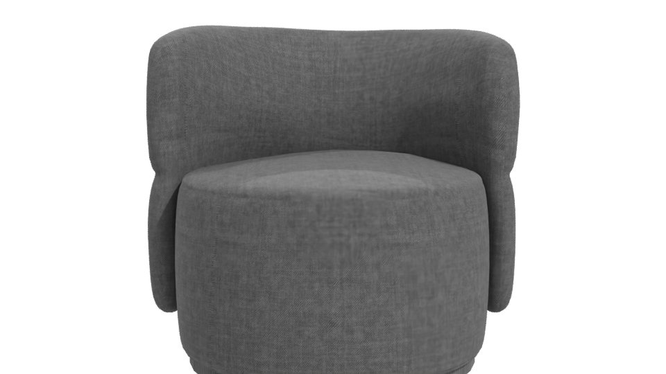 Contemporary Fabric Accent Chair 3D Model - Professional 3D Model Render 11