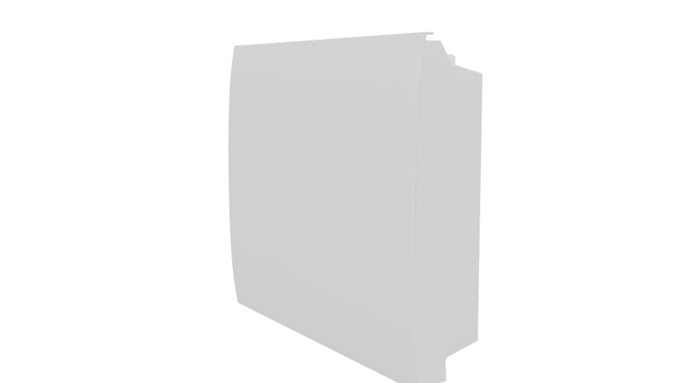 Sleek Minimalist Microwave Model - Professional 3D Model Render 13