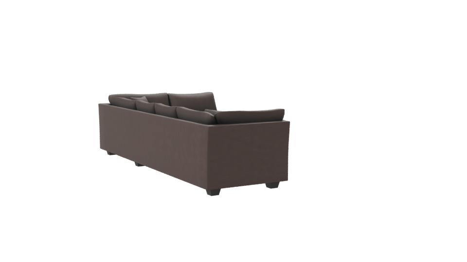 Elegant L-Shaped Sofa 3D Model - Professional 3D Model Render 7