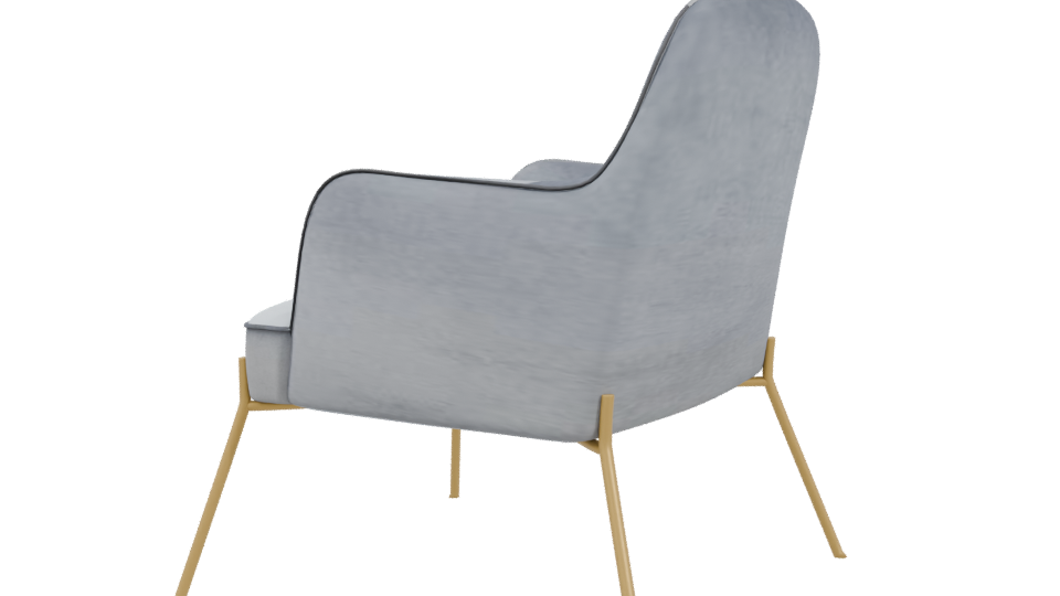 Stylish Modern Accent Chair 3D - Professional 3D Model Render 3