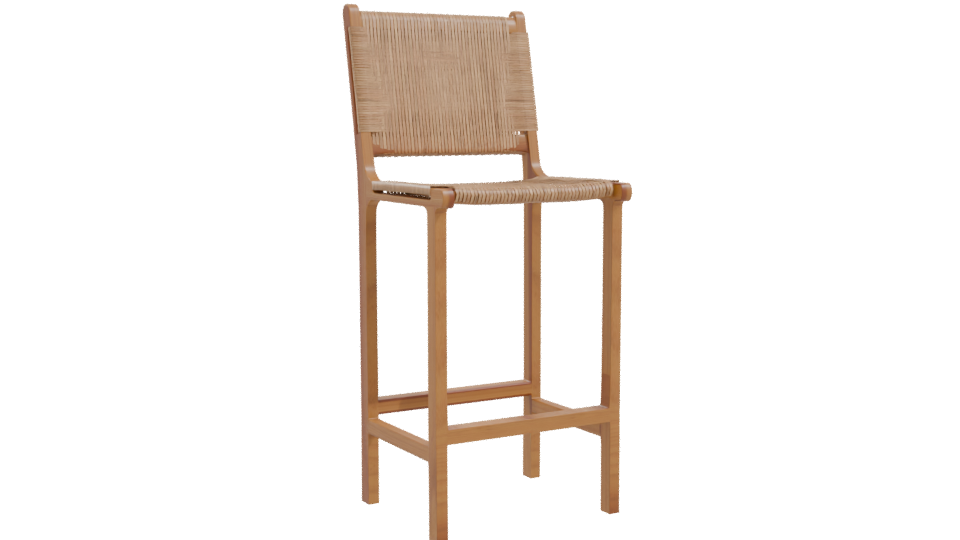 Stylish Bar Stool 3D Model - Professional 3D Model Render 10