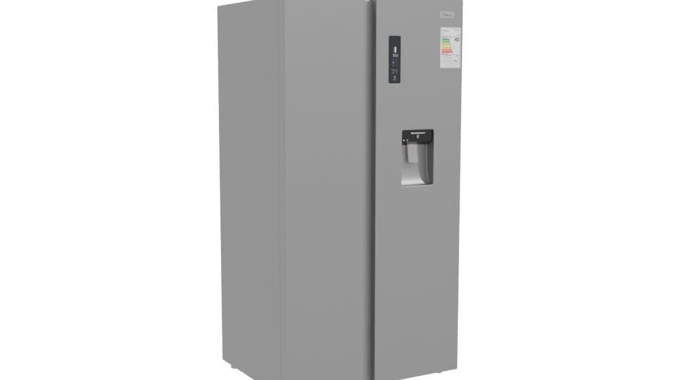 Stainless Steel Side By Side Refrigerator 3D - Professional 3D Model Render 10