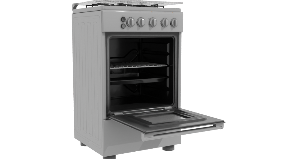 Realistic Kitchen Oven 3D Model - Professional 3D Model Render 10