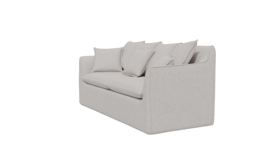 Stylish White Sofa 3D Model - Professional 3D Model Render 13