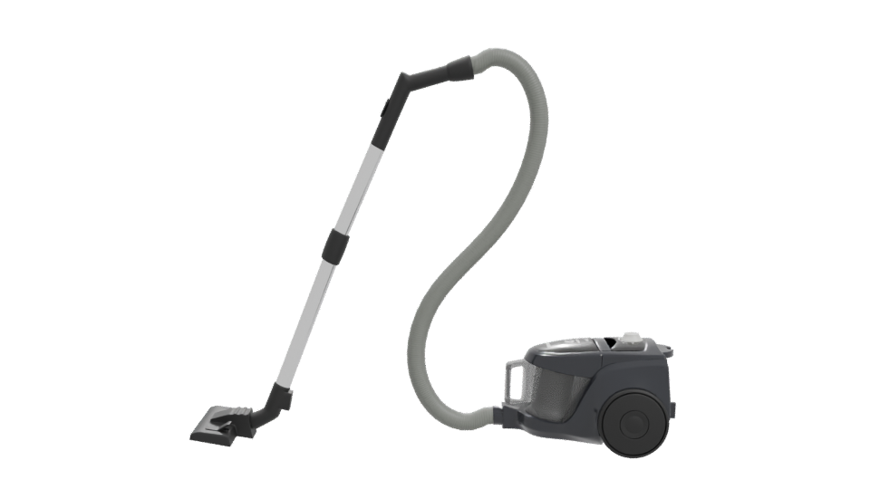 Compact Cylinder Vacuum Cleaner 3D - Professional 3D Model Render 11