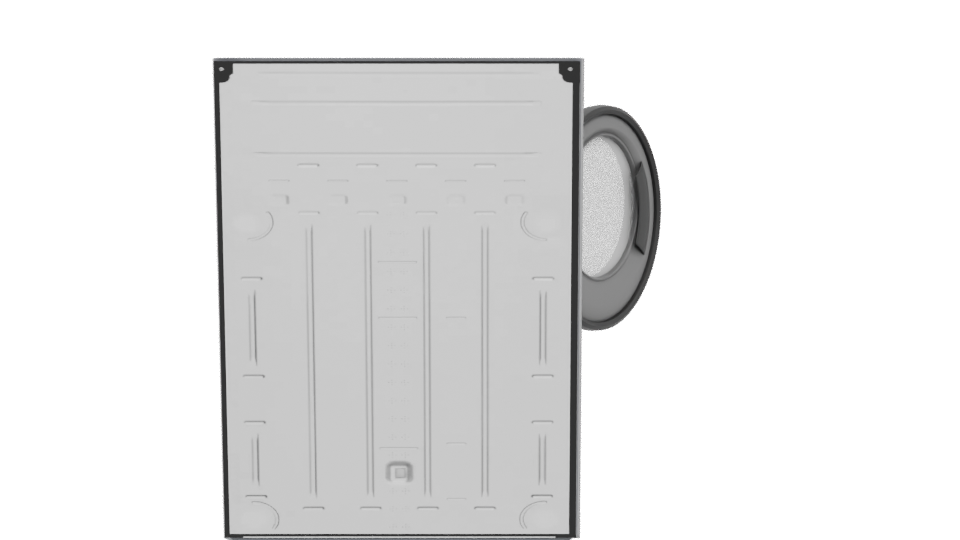 Modern Household Dryer 3D Model - Professional 3D Model Render 5