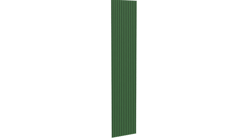 Stylized Green Vertical Strip 3D - Professional 3D Model Render 4