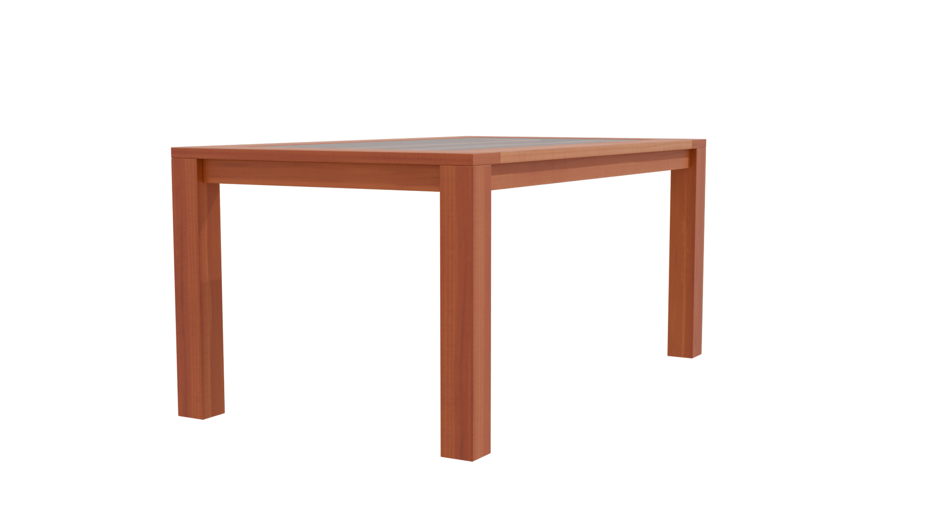 Stylish Wooden Dining Table 3D Model - Professional 3D Model Render 9