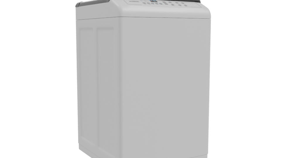 Compact Modern Washing Machine 3D - Professional 3D Model Render 10