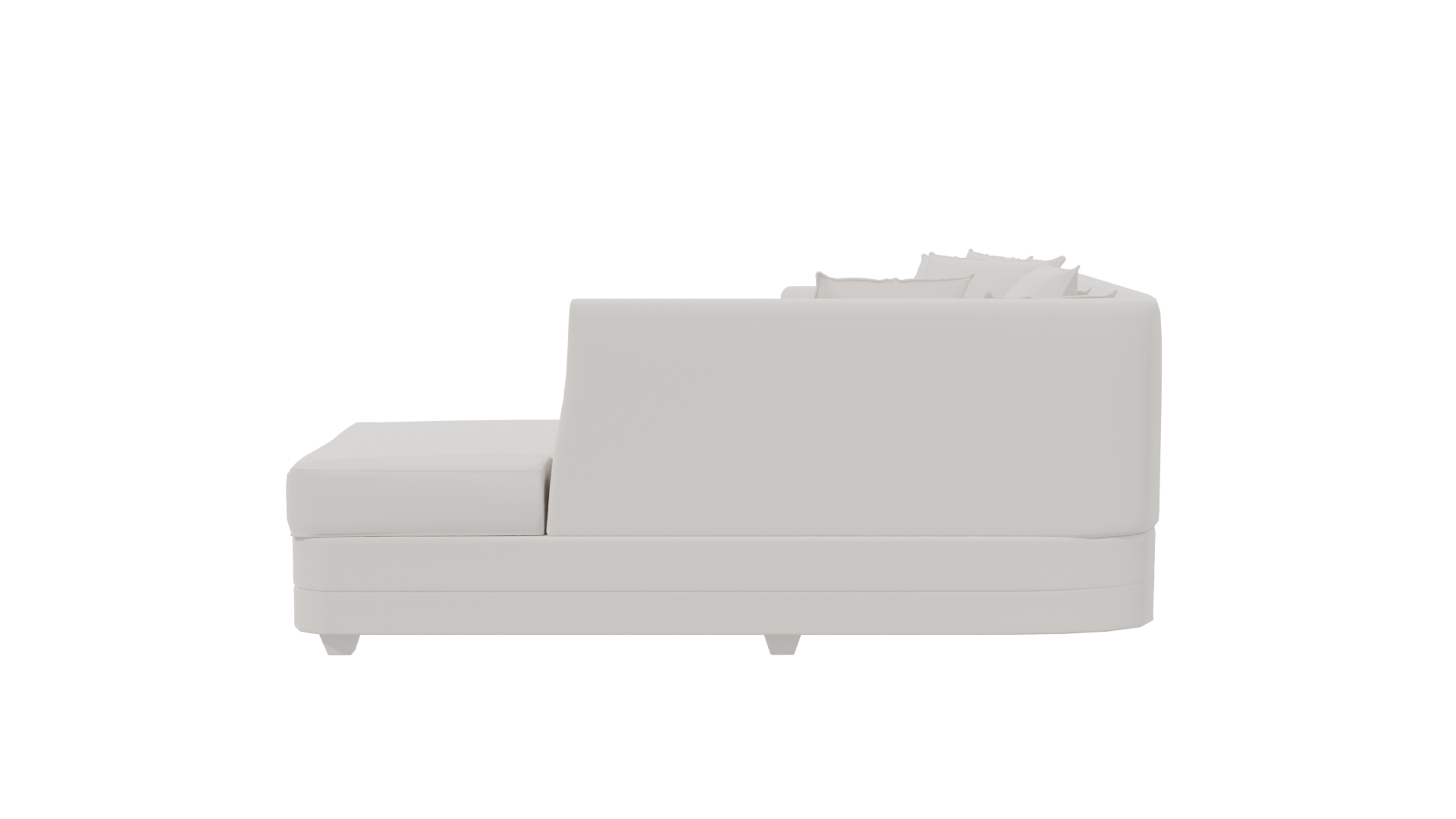 Luxurious Modern Sectional Sofa 3D - Professional 3D Model Render 2