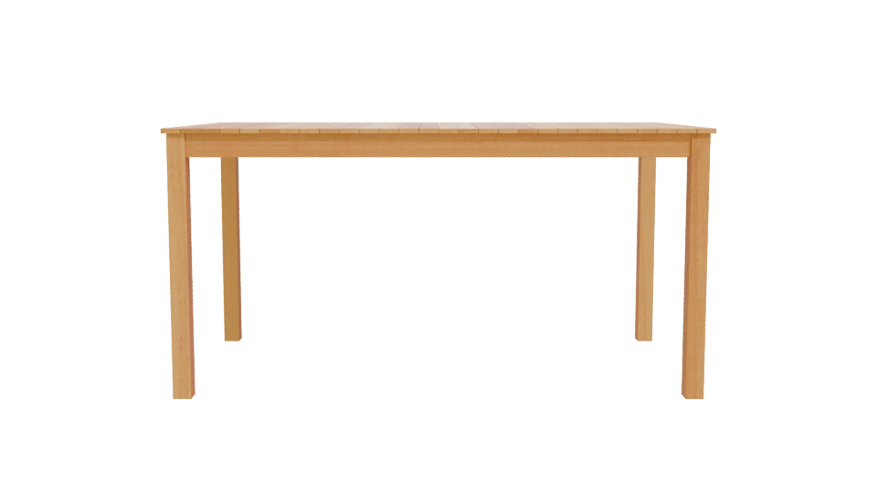 Stylish Wooden Dining Table 3D Model - Professional 3D Model Render 11