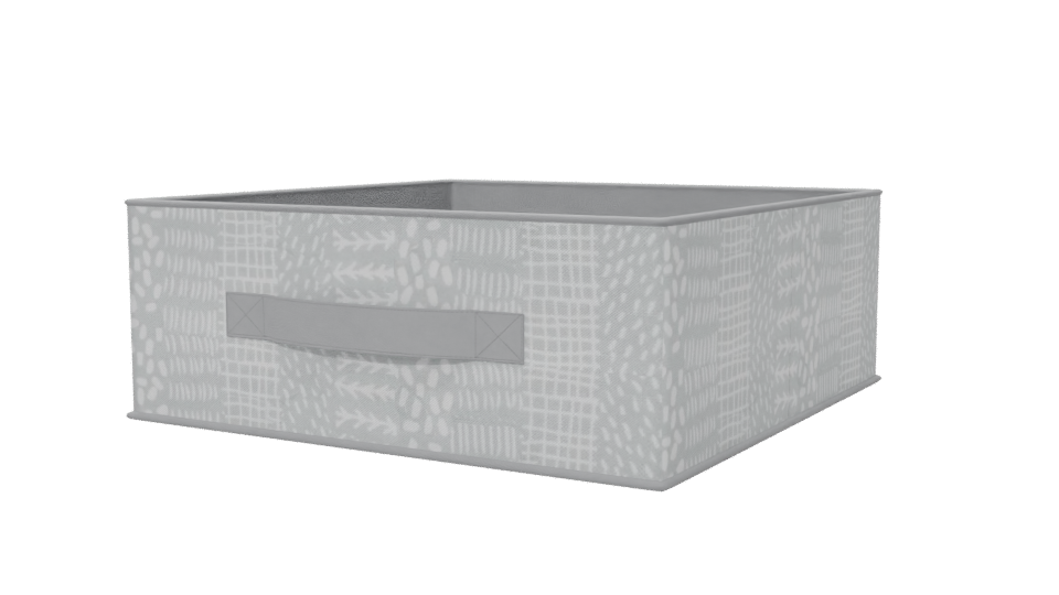 Stylish Fabric Storage Basket 3D - Professional 3D Model Render 6