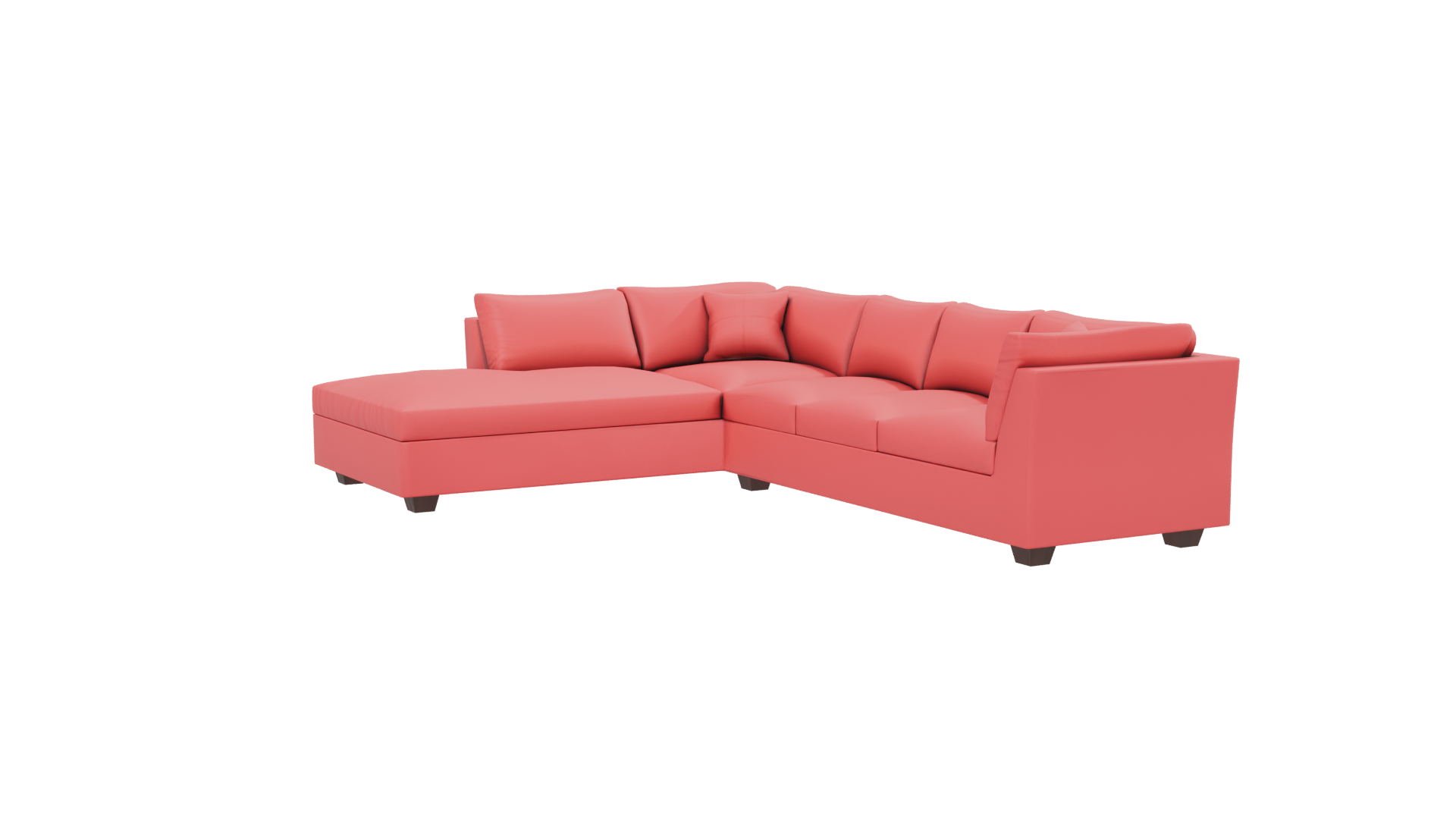 Contemporary L-Shaped Sofa Model - Professional 3D Model Render 13