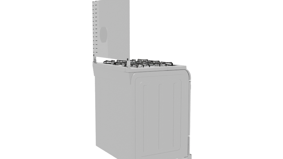 Modern Gas Stove 3D Model - Professional 3D Model Render 7