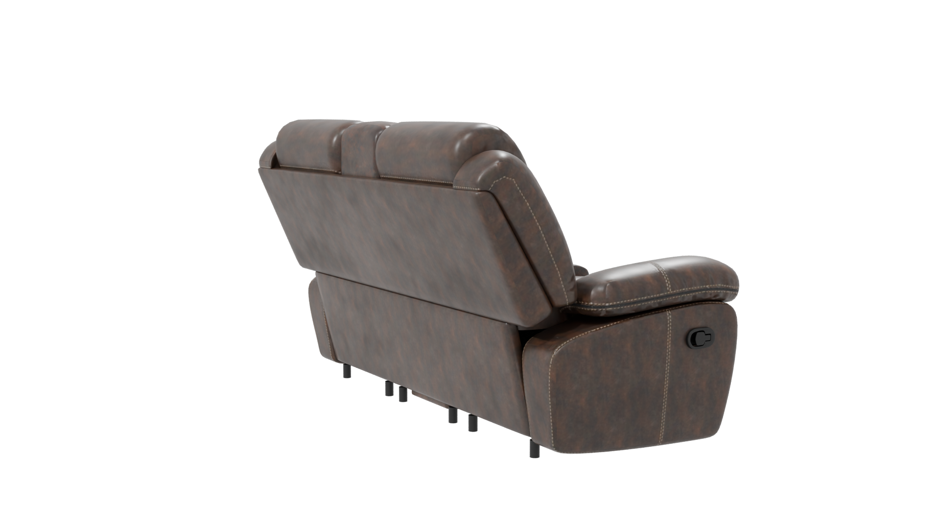 Reclinable Loveseat Sofa 3D Model - Professional 3D Model Render 7