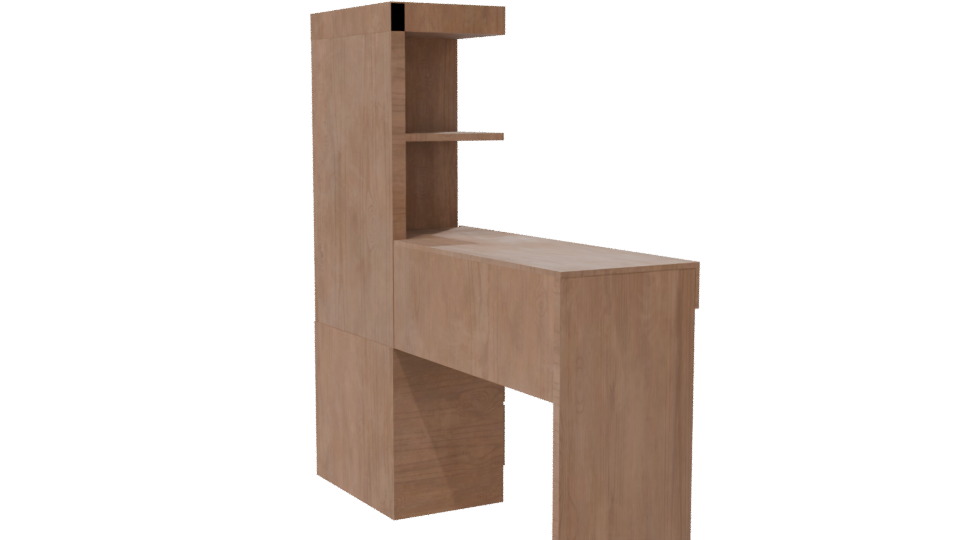 Stylish Home Office Desk 3D - Professional 3D Model Render 7