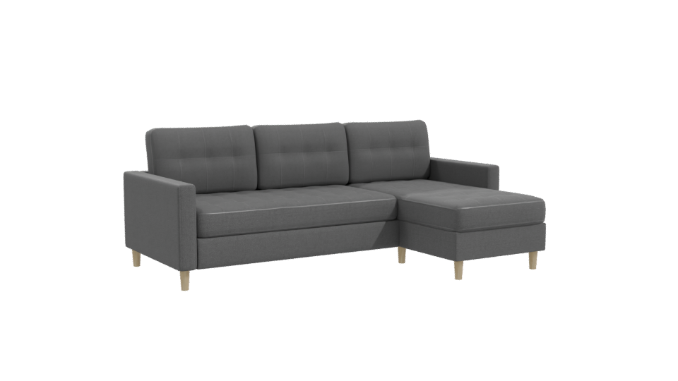 Stylish Modern Sectional Sofa 3D Model - Professional 3D Model Render 10