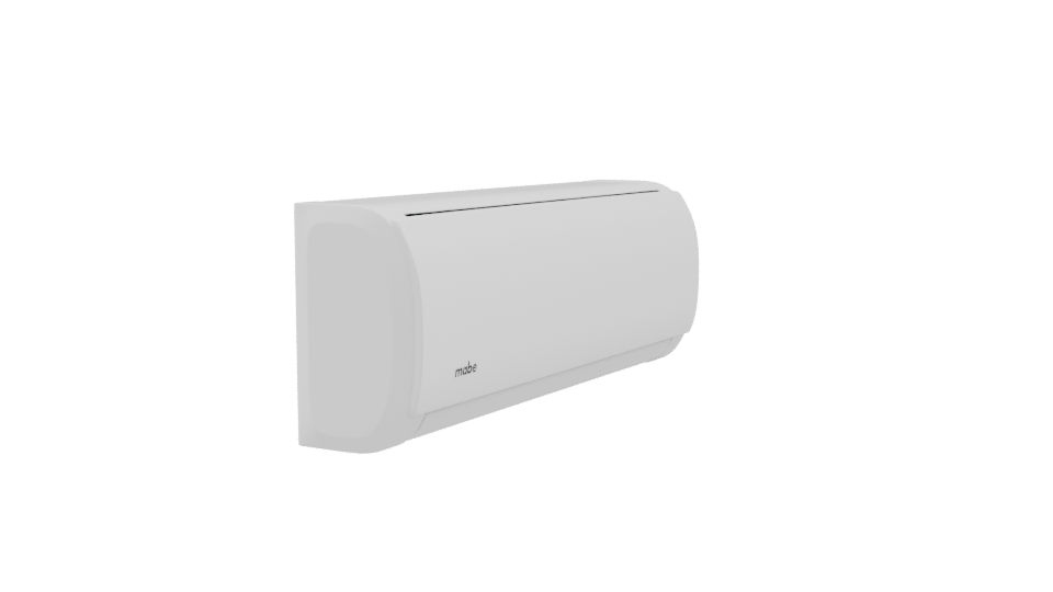 Sleek Wall-Mounted Air Conditioner 3D - Professional 3D Model Render 9