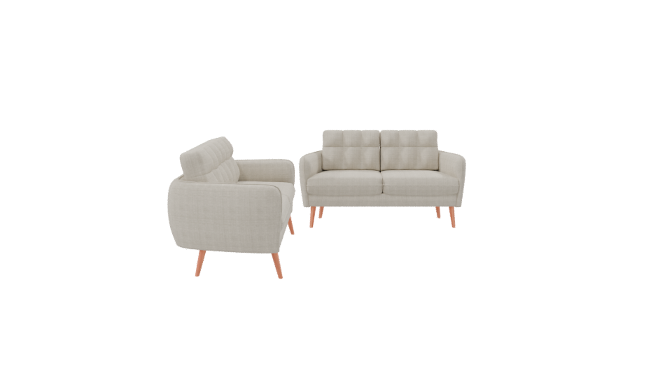 Stylish Sofa Set 3D Model - Professional 3D Model Render 8