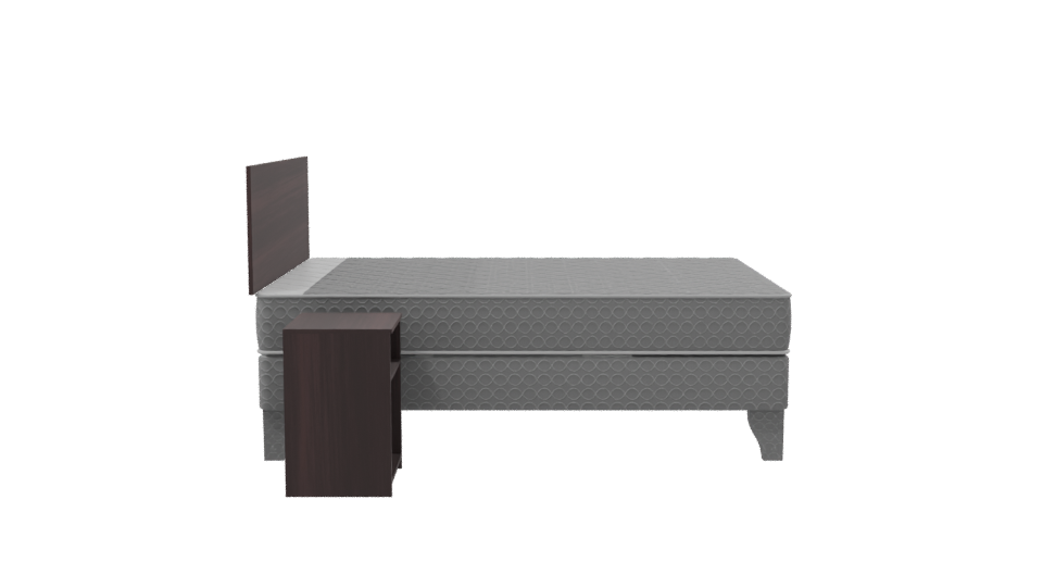 Stylish Modern Bed 3D Model - Professional 3D Model Render 8