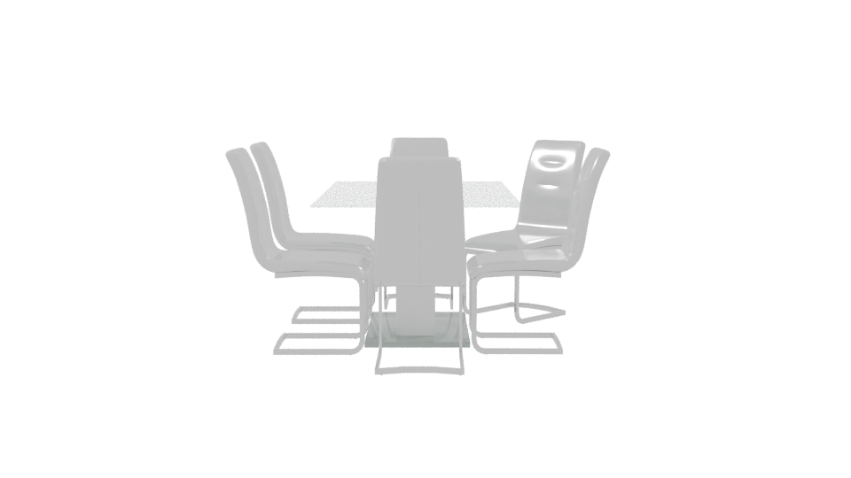 Rectangular Dining Table 3D Model - Professional 3D Model Render 8
