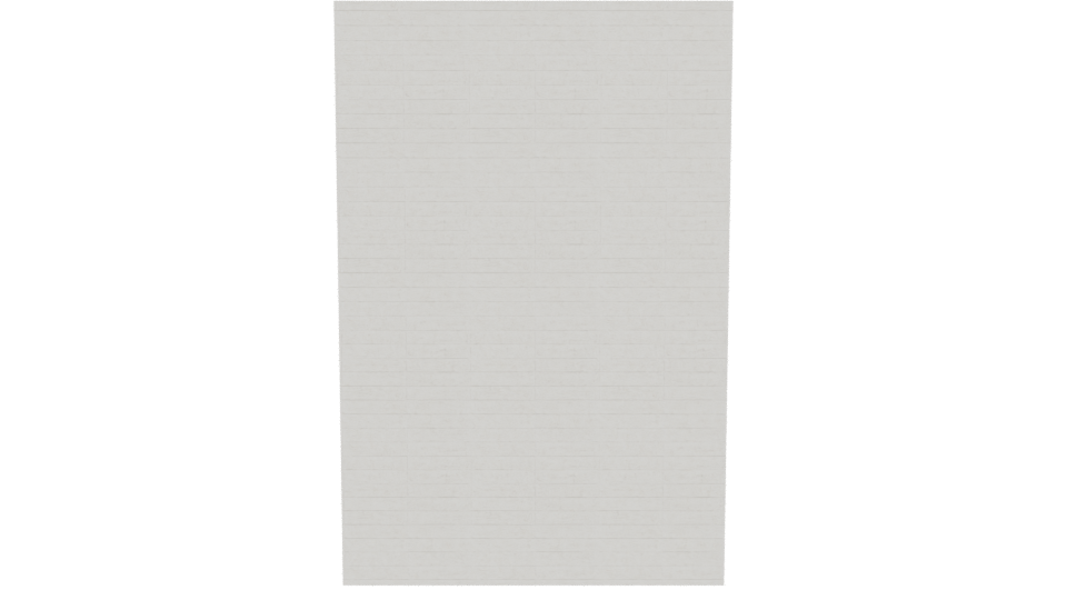 Minimalist White Wall Panel 3D - Professional 3D Model Render 5