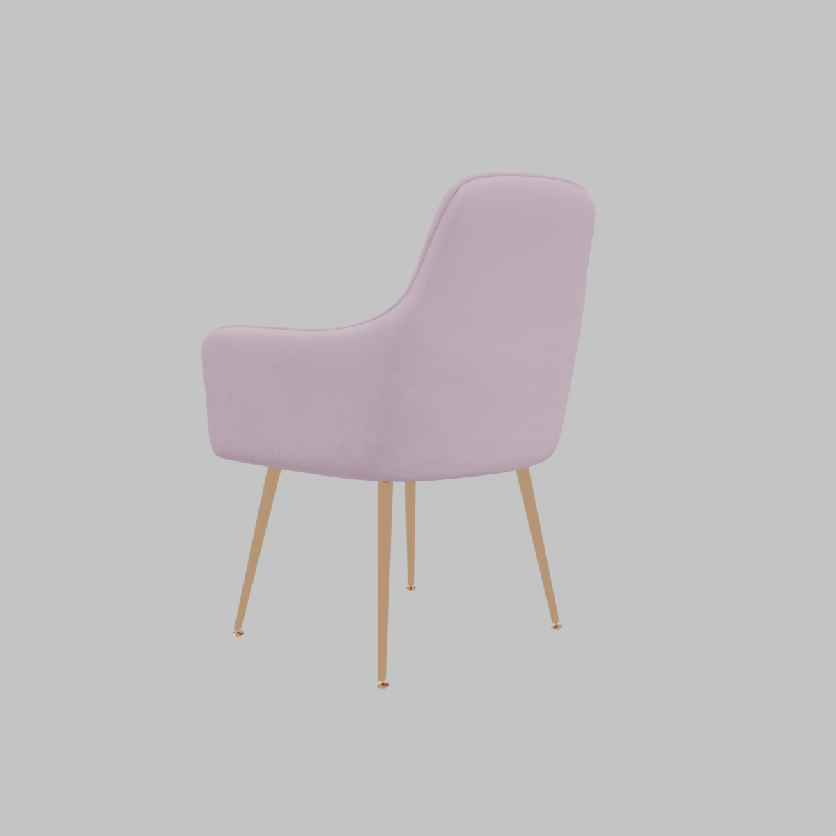 SILLA JACA  VELVET ROSADA