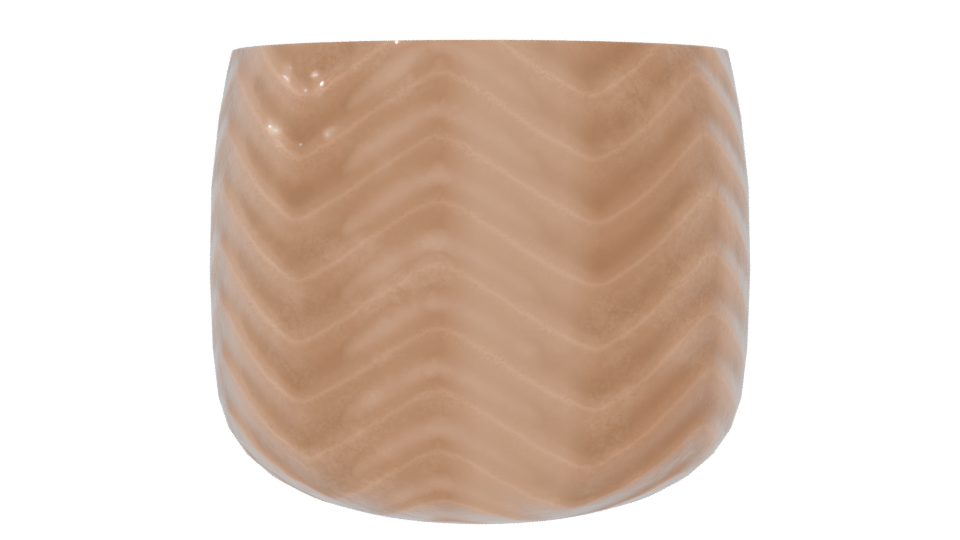 Stylish Metallic Planter Model - Professional 3D Model Render 8