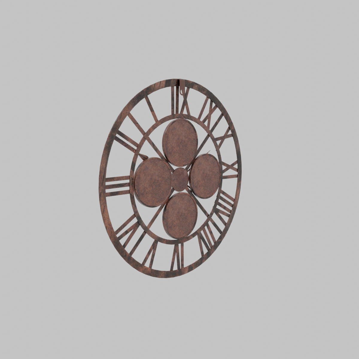 Reloj de muro metal estilo Industrial 66 cm