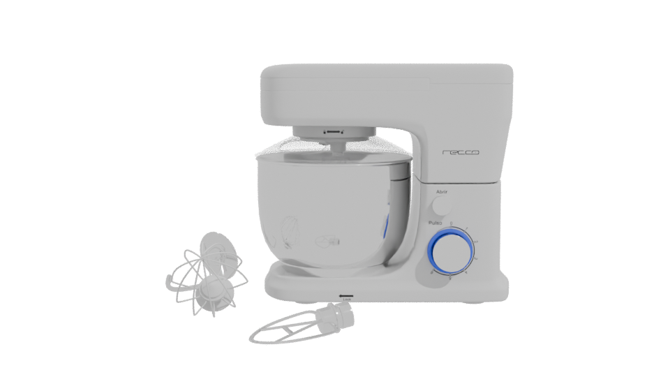 Stylish Kitchen Mixer Model 3D - Professional 3D Model Render 11